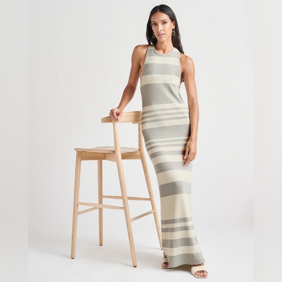 NWT Splendid Coco Metallic Maxi Dress - M - Picture 2 of 2